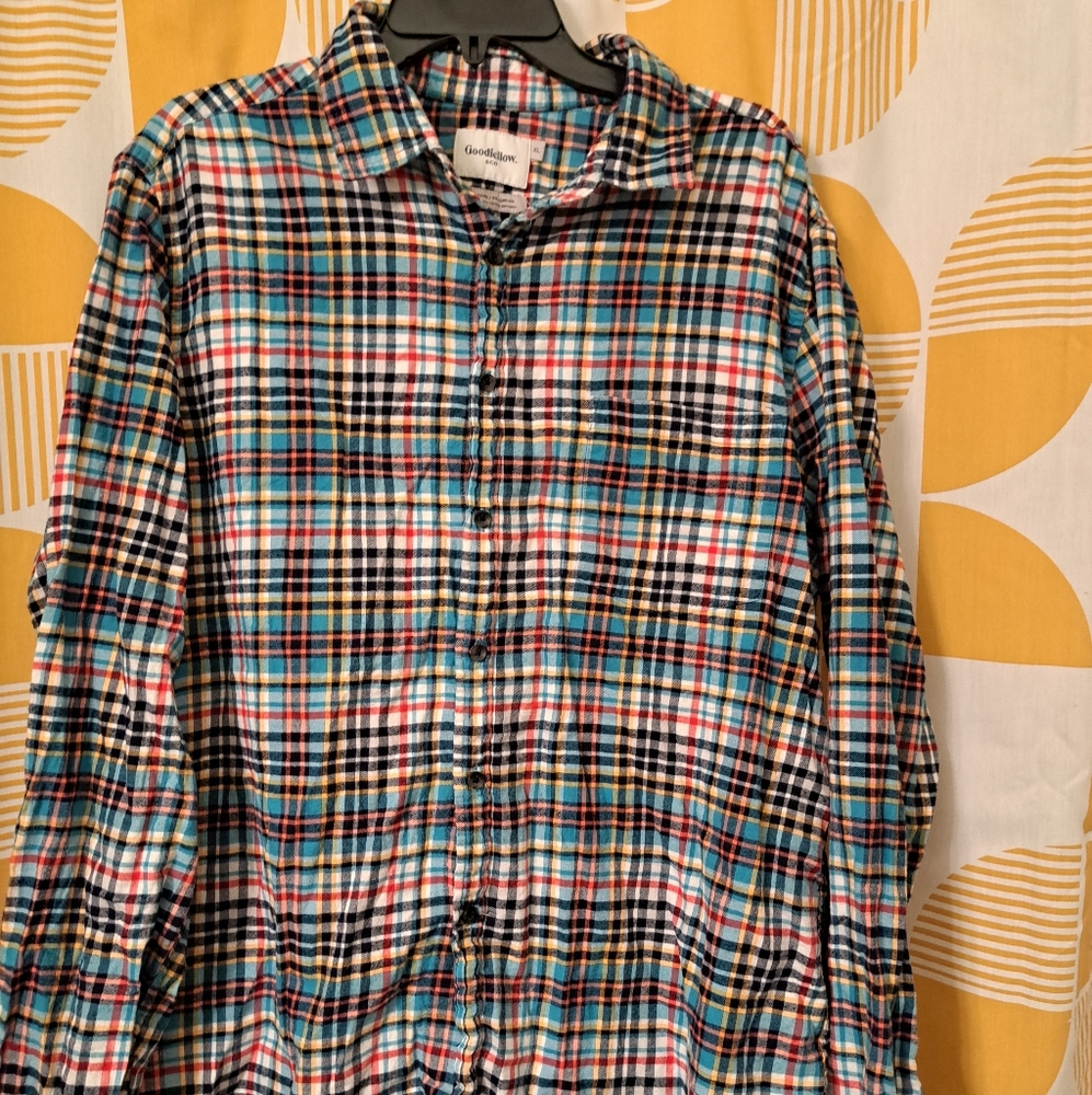 Mens Goodfellow & Co. Multicolor Flannel Shirt Xl.